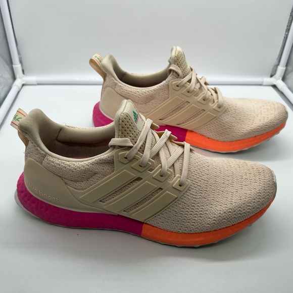 ADIDAS FX7235 Ultraboost DNA Linen Beige Running Shoes Athletic Sneakers sz 9.5 - Picture 3 of 11